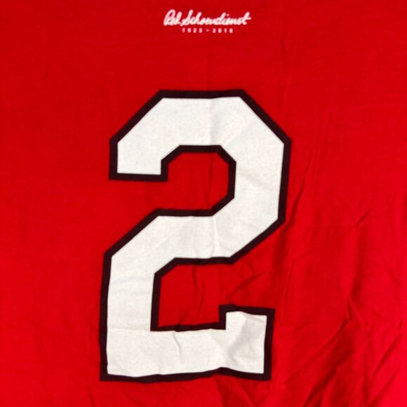 St Louis Cardinals Memorial Shirt Red Schoendienst 1923-2018 Red XL Gildan - Picture 7 of 8
